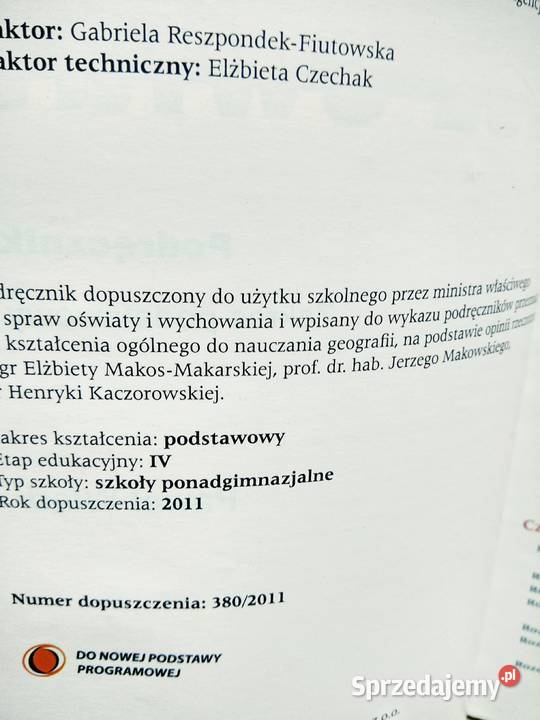 Nasz świat geografia podręcznik unikatowe Warszawa