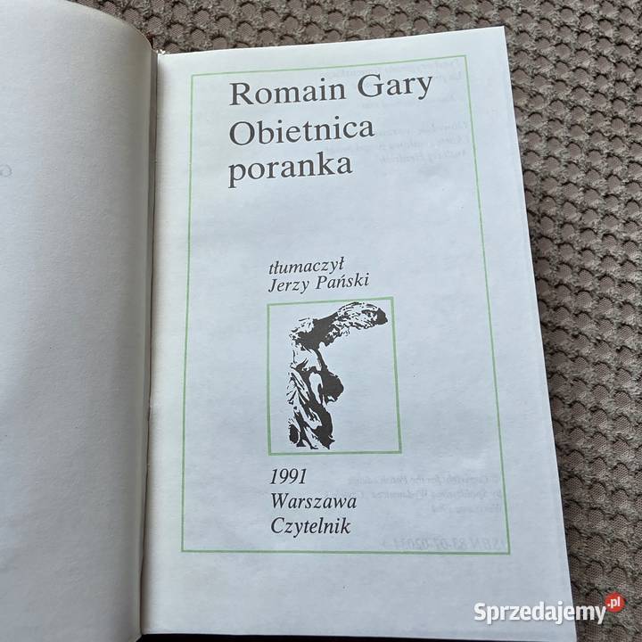 Romain Gary Obietnica poranka twarda z obwolutą małopolskie Kraków