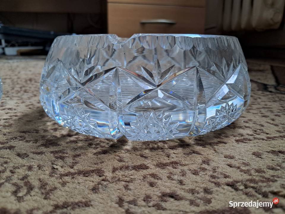 Popielniczka kryształowa PRL Gdańsk