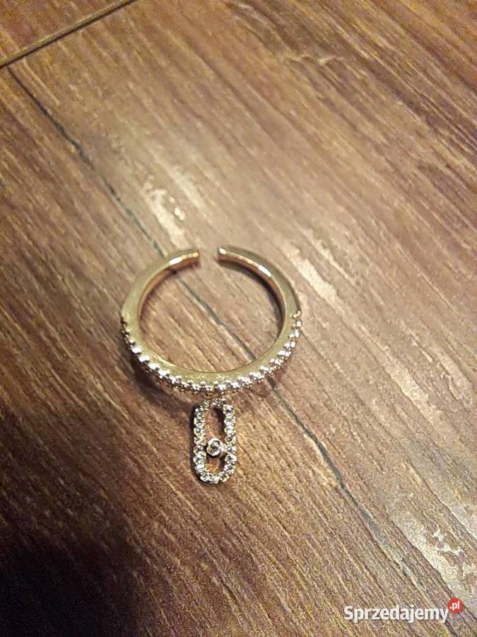 otwarty pierścionek z cyrkonią nowy Sandomierz