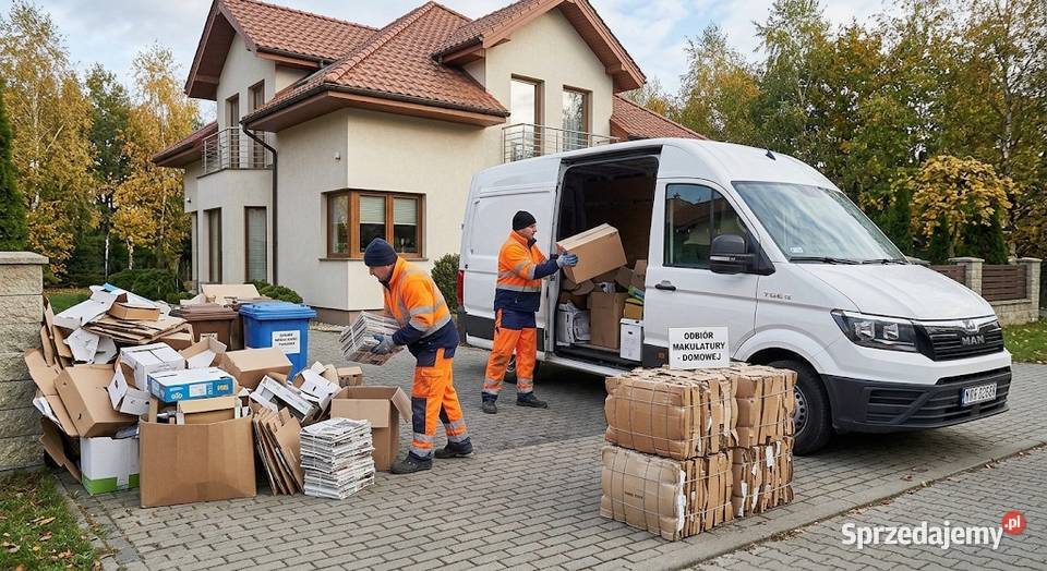 Wywożenie makulatury kartonów Bielany dolnośląskie
