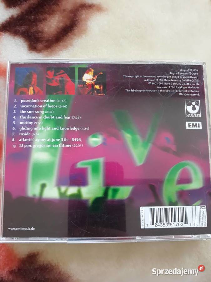 Niezapomniane koncerty ELOY CD Rzeszów sprzedam