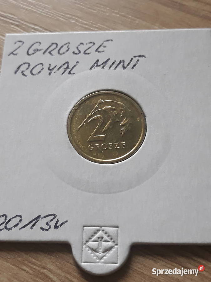 2 Grosze 2013 r Royal Mint najrzadsza wielkopolskie Konin