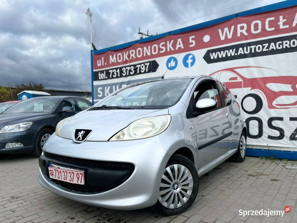 Peugeot 107 10 Benzyna 2006r Wspomaganie Klima Peugeot Wrocław