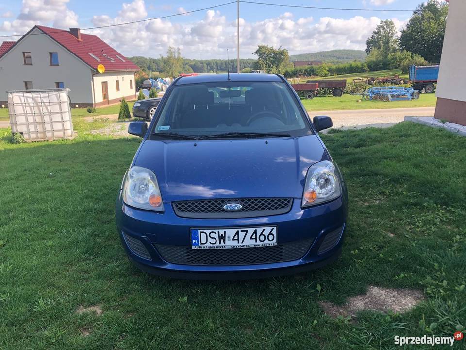 Ford Fiesta Mk6 14 80 2007r 78 700 przebiegu niebieski dolnośląskie sprzedam