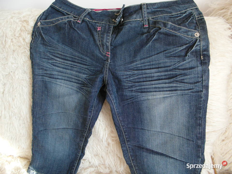 SPODENKI JEANS RYBACZKI modne Do kolan Warszawa