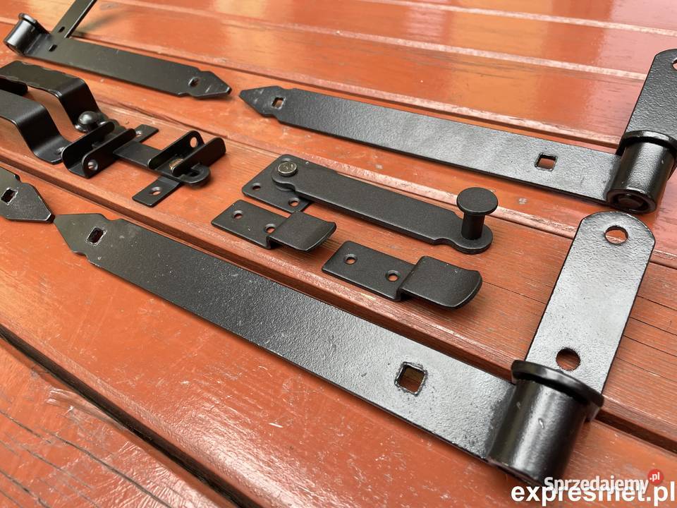 Zestaw 4 zawias pasowy 300mm zasuwka do drzwi Żywiec