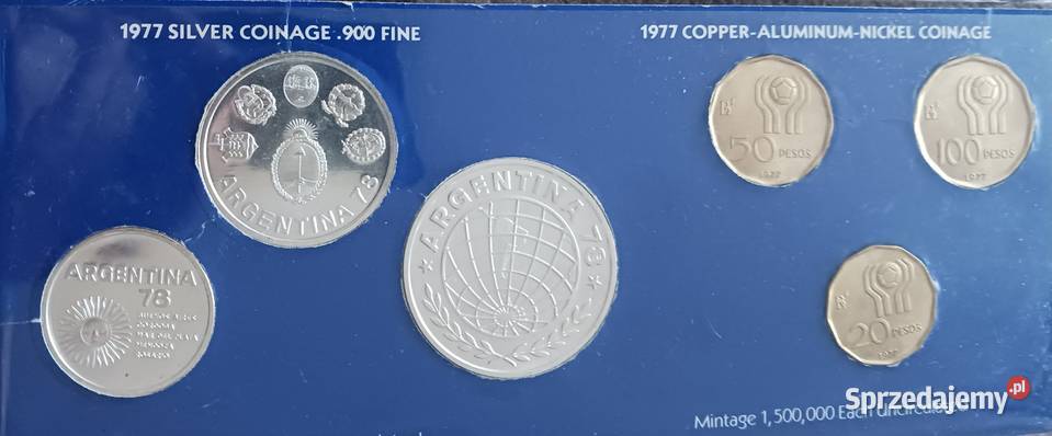 Zestaw z 1977 Argentyna MŚ w Piłce Nożnej 1978 Konin