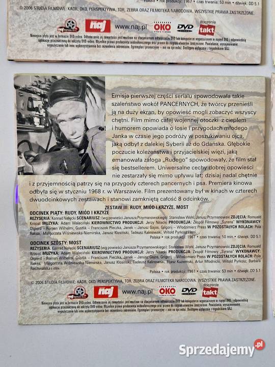 Płyt DVD Czterej pancerni i pies 4 sztuki Wrotnów