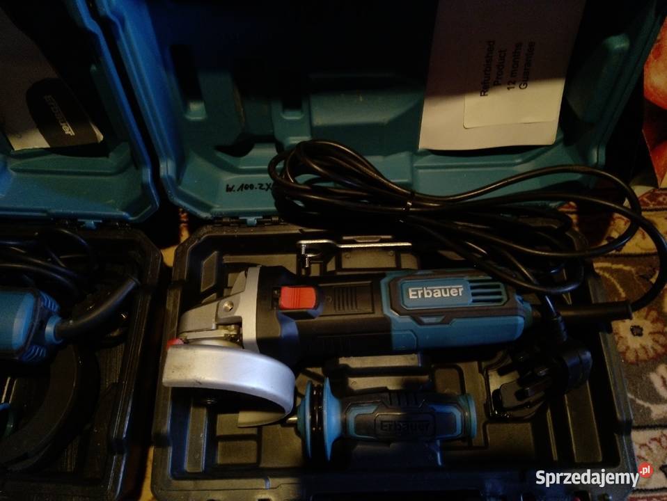 Szlifierka kątowa Erbauer 900w nowa w walizce Elektryczne mazowieckie Mińsk Mazowiecki
