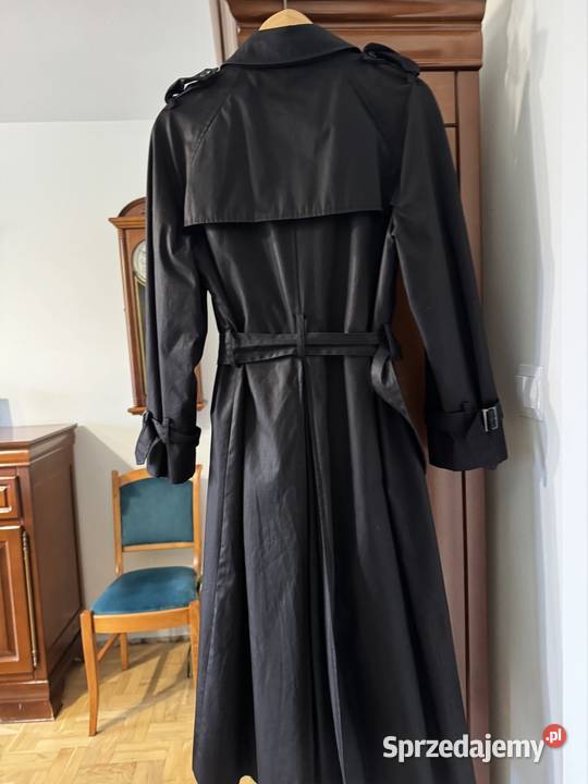 Płaszcz damski XS trencz czarny Massimo Dutti z Częstochowa