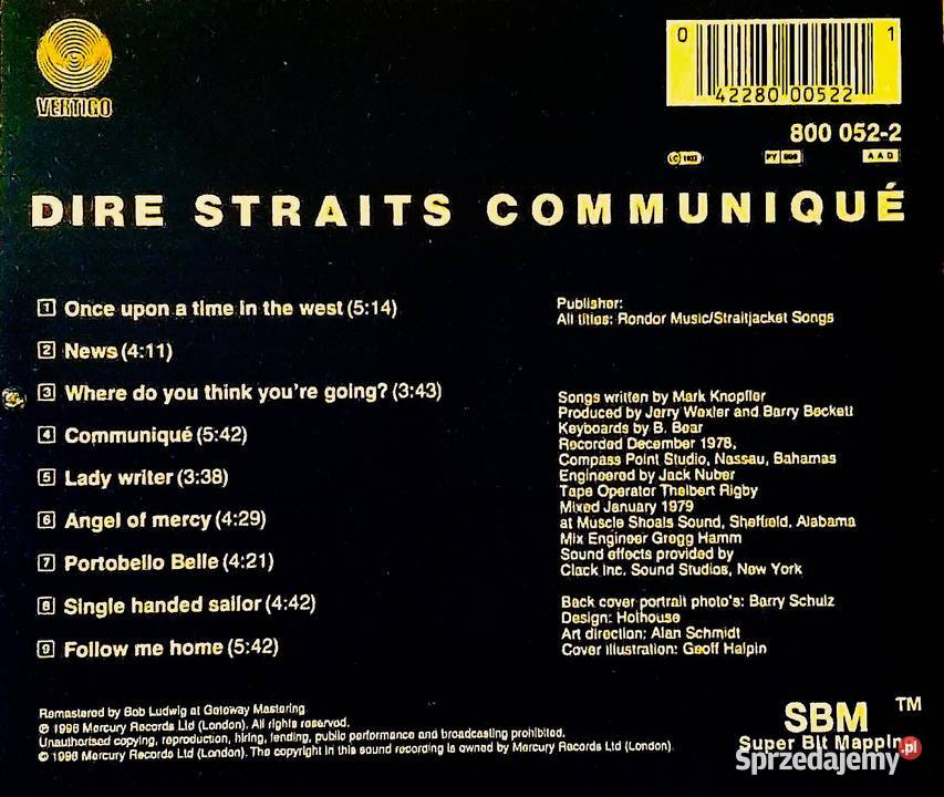 CD Nowa Kultowy Album CD Zespołu DIRE STRAITS Bydgoszcz