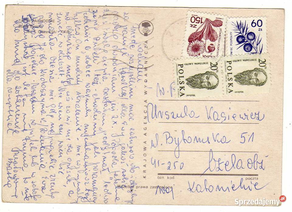 TATRY ZACHODNIE POTOK BYSTREJ POCZTÓWKA świętokrzyskie Krynki