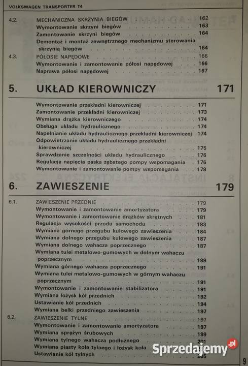 VW Transporter T4 Obsługa i Naprawa Szczytna