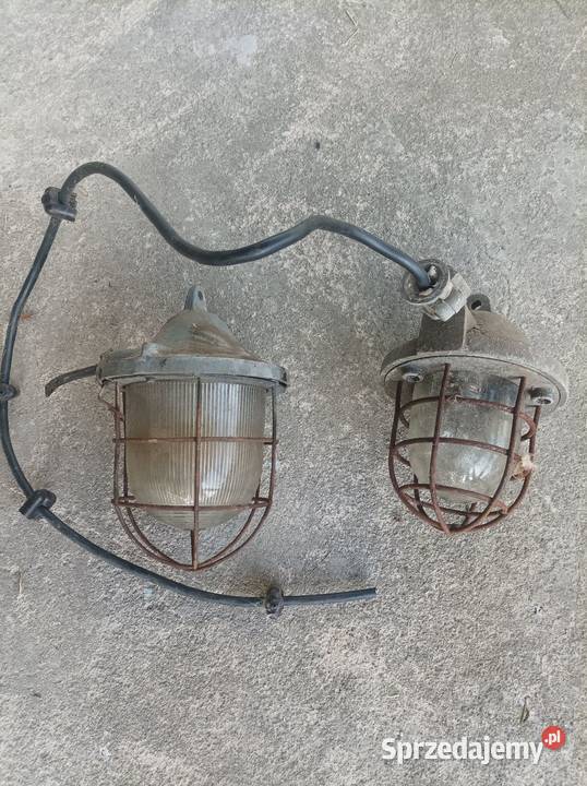 Lampy lampa wisząca garażowa przemysłowa loft mazowieckie Sterdyń