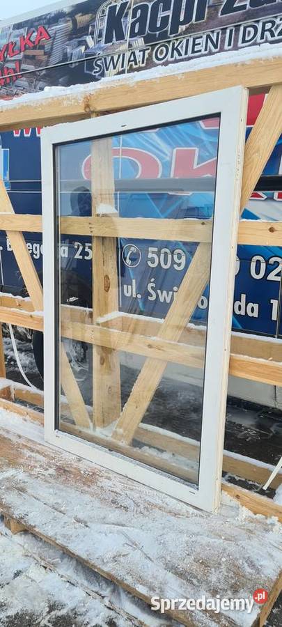 OKNO KacprzaK 97x151 FIX OKNA Używane TRAPEZ Siedlce