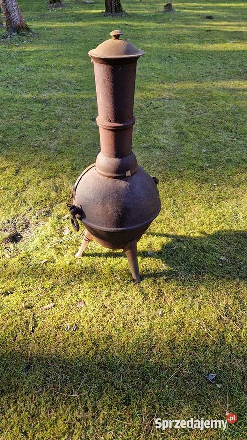 Ogrzewacz ogrodowy kominek tarasowy żeliwny Aleksandrów Łódzki