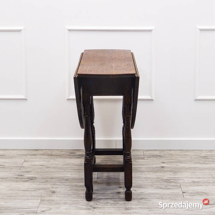 Stylowy rozkładany STOLIK kawowy DĘBOWY STOLIK Kalisz