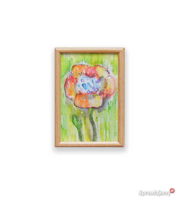 mak obraz mały małay rysunek z makiem mak