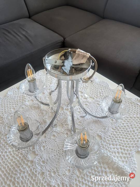 Lampa sufitowa 5 żarówek Poznań