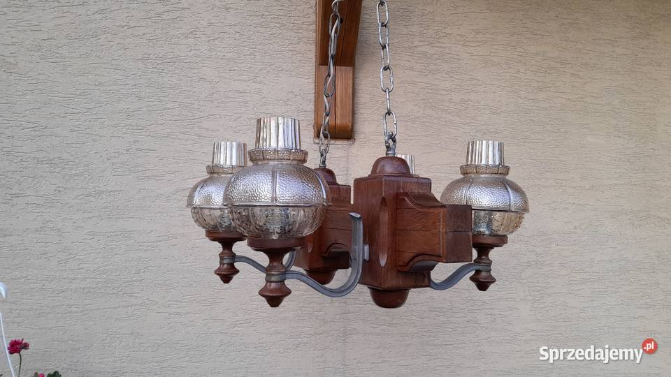 Lampa sufitowa żyrandol stylowy na belce na mazowieckie Garwolin