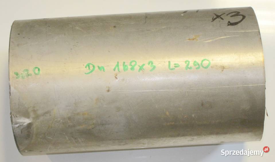 Rura nierdzewna 168 x 3 L290 mm Pozostałe Koszalin