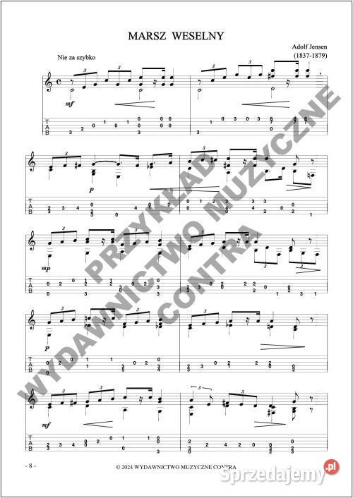Łatwa Muzyka weselna na gitarę nutytabulatury Nieporęt