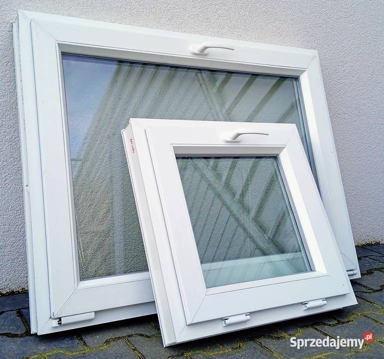 Okno 120X60 gospodarcze uchylne BIAŁE NOWE PCV Koziegłowy sprzedam