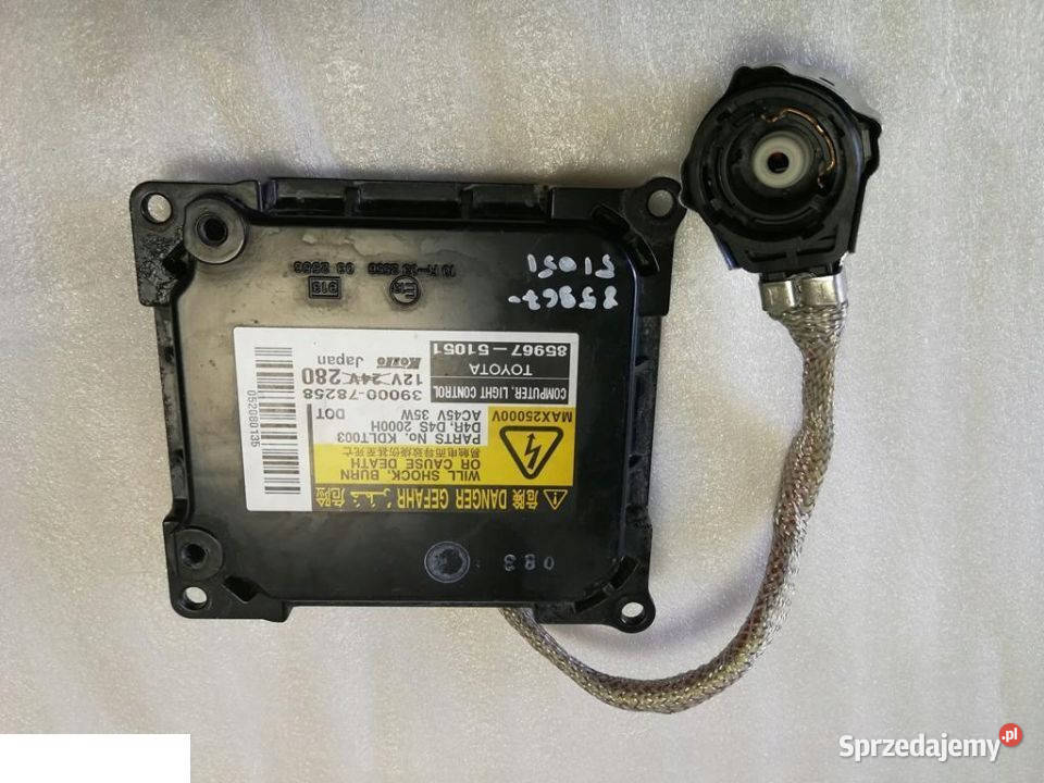 TOYOTA PRZETWORNICA 8596751051 XENON lubelskie Kozubszczyzna