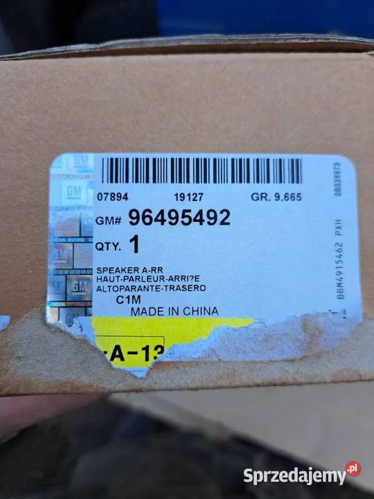 Głośnik głośniczek Chevrolet Matiz Spark