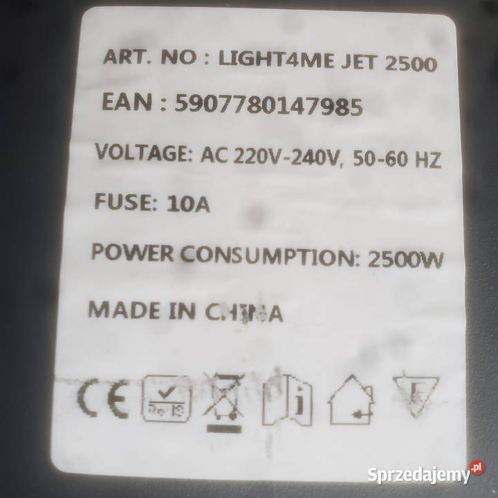 Wytwornica dymu Light4Me JET2500 2500 W