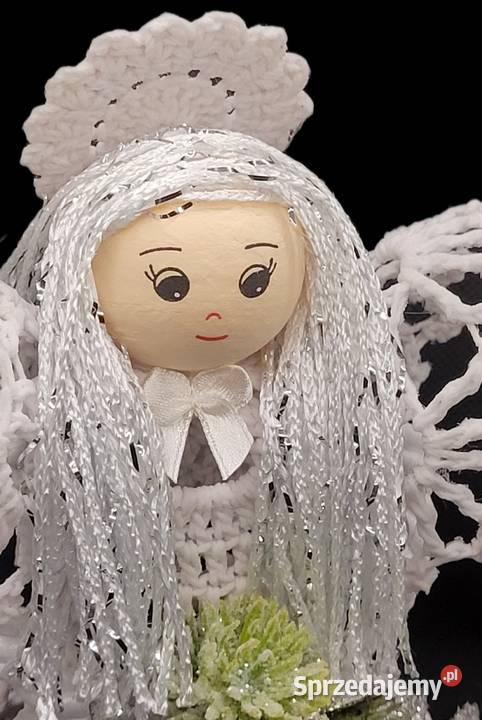 Anioł świąteczny 20 ręcznie wykonany Krzywaczka