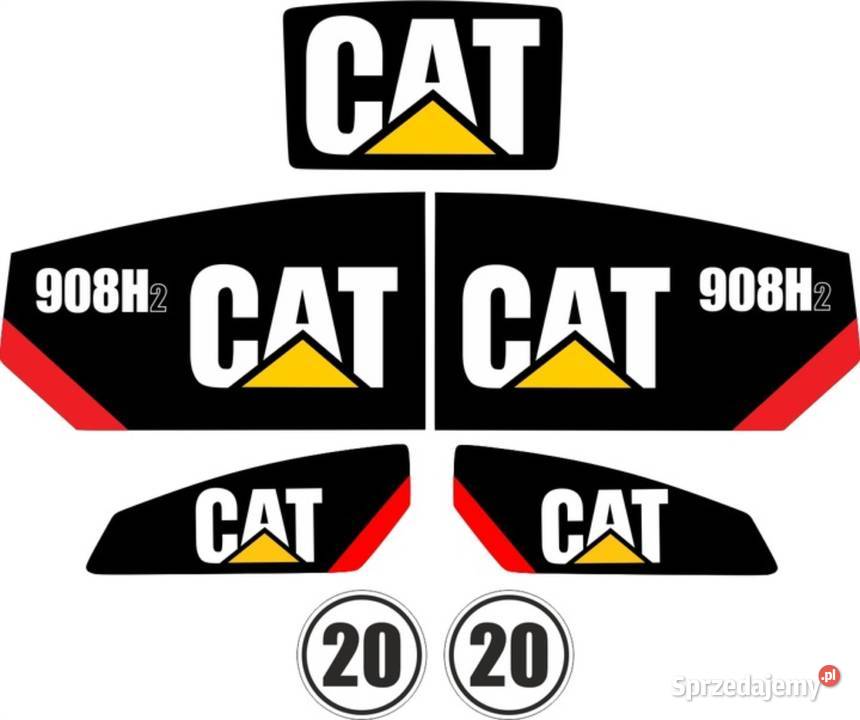 NAKLEJKI NA MASZYNĘ CAT 906h2 907h2 908h2 Nakło nad Notecią