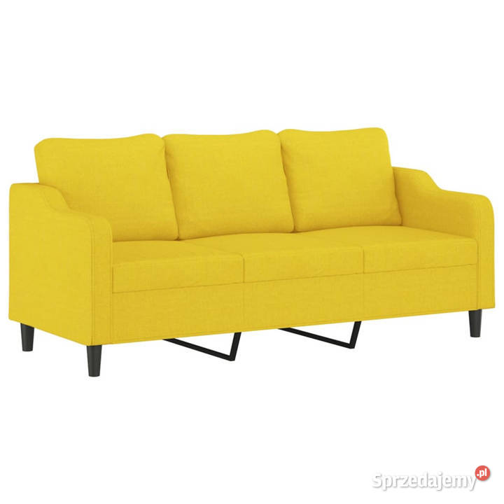 3osobowa sofa z podnóżkiem jasnożółty 180 Warszawa