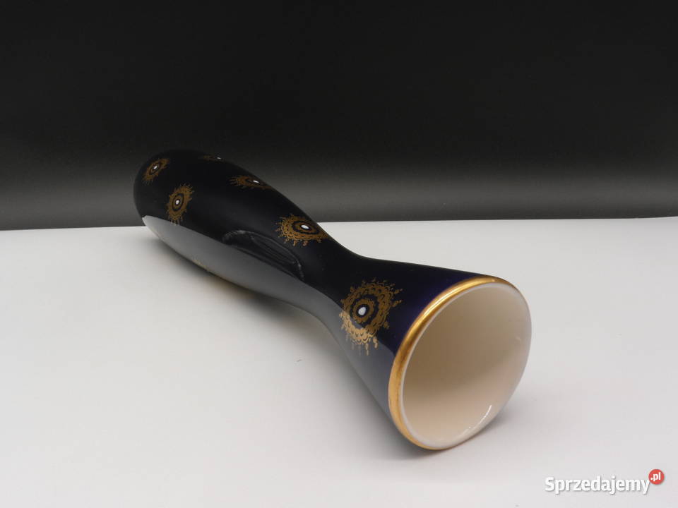 Elegancki Wazon Kobaltowy Unterweibach Echt