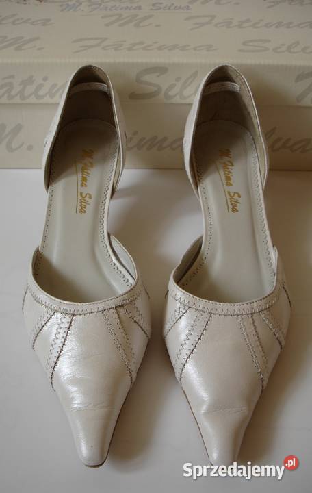 MFatima Silva 36 kremowo białe szpilki