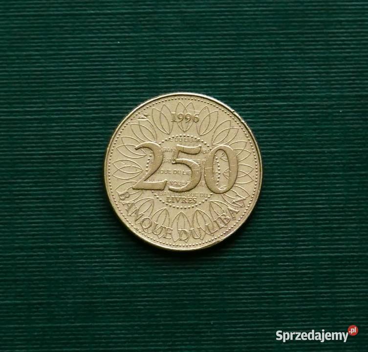 LIBAN 250 funtów liwrów 1996r Gliwice sprzedam