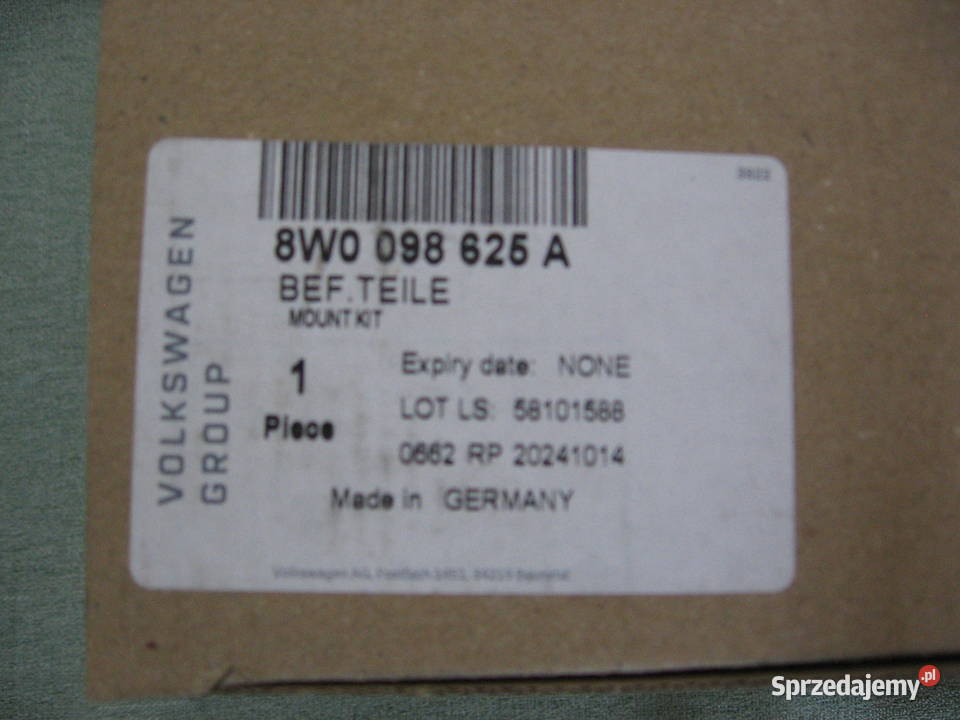 8W0098625A Zestaw montażowy błotnika AUDI A4 B9 mazowieckie Warszawa sprzedam