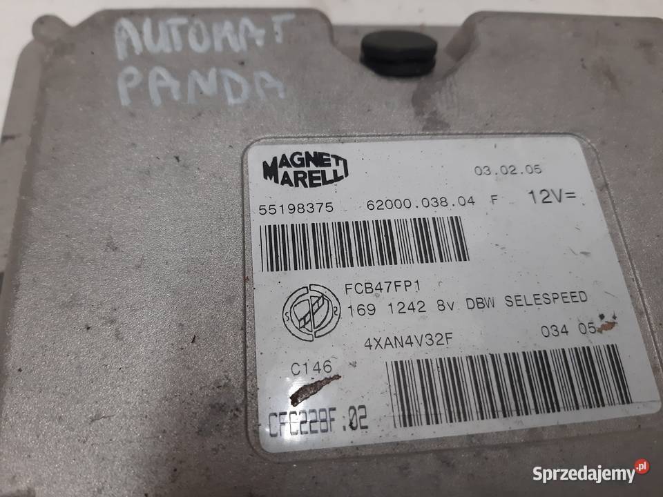 KOMPUTER SKRZYNI FIAT PANDA 55198375 CFC228F02 Ksawerów
