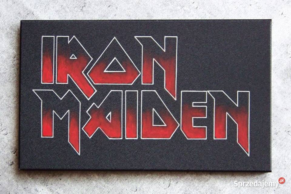Iron Maiden Obrazek logo ręcznie grawerowane świętokrzyskie