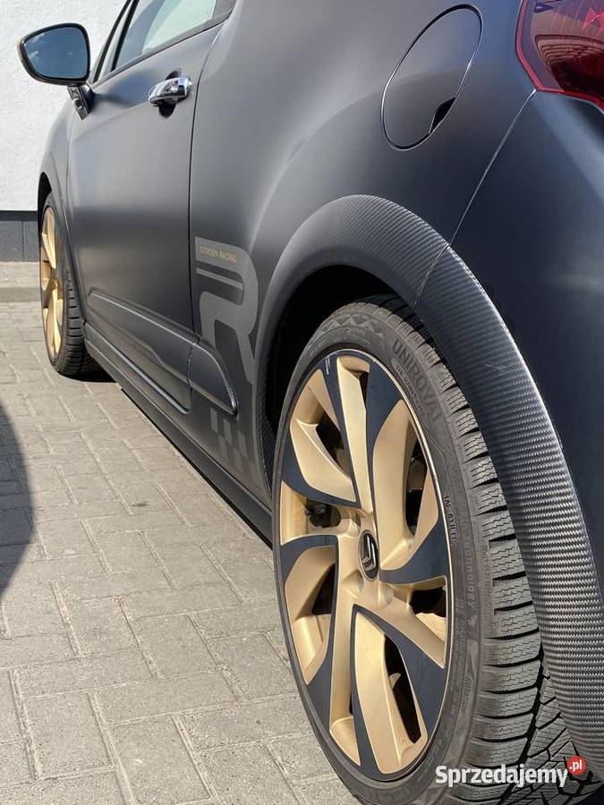 Citroen DS3 Racing złotyczarny mat carbon Poznań