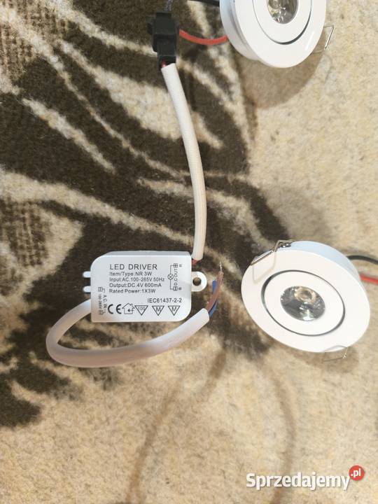 Zestaw 10x mini oczko LED 3W z zasilaczami Zasilacze