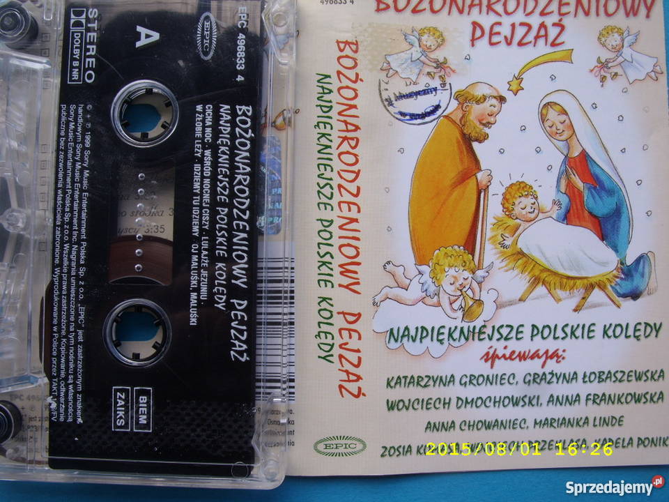 KOLEDY kaseta BOZONARODZENIOWY PEJZAZ Płyty i kasety Wołów
