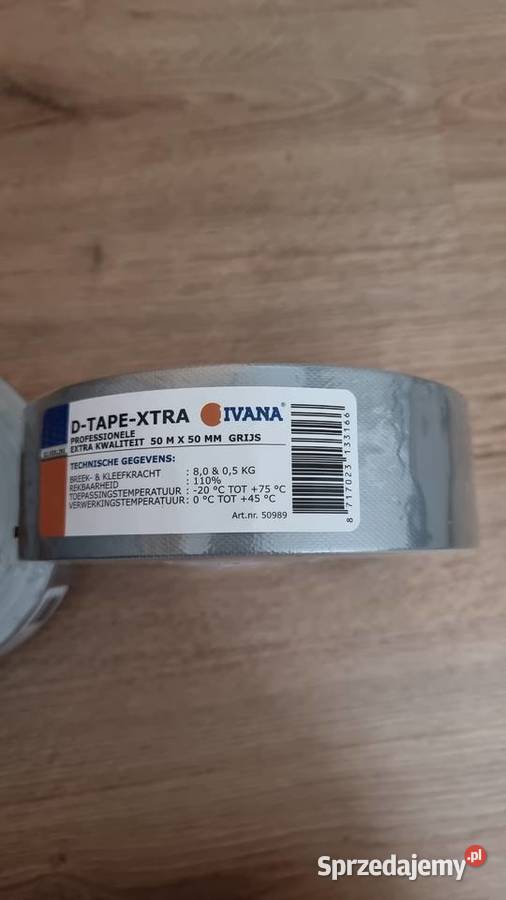 Wodoodporna ivana taśma szara dtape 50 metrow x Nowy Sącz sprzedam