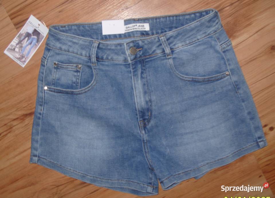 krótkie jeansowe spodenki szortyGALLOPr XL wielkopolskie Rawicz