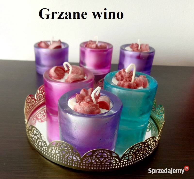 Zestaw świec sojowych w szkle Różne zapachy i Kraków