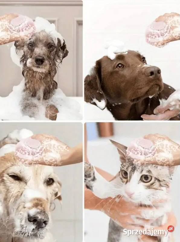 Szczotka do Kąpieli Zwierząt Miękka Silikonowa Płock