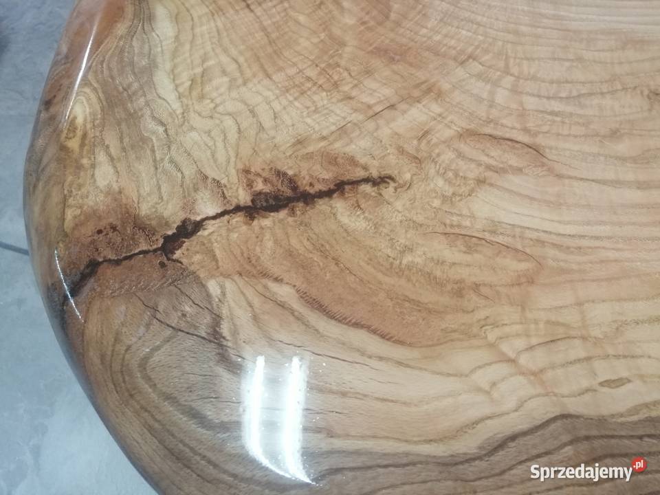 Stół z jednego bala 280x100x10 dąb live edge oak Przysucha