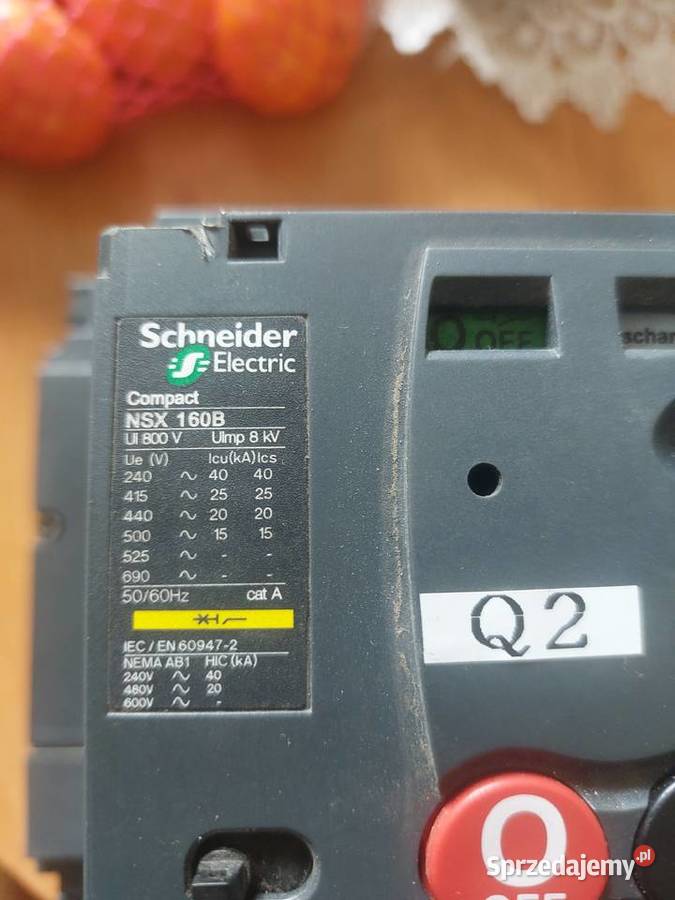 SCHNEIDER COMPACT NSX 160 B NAPĘD SILNIKOWY Nowy Sącz sprzedam