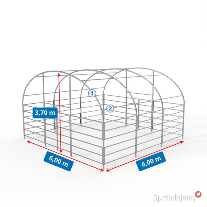 Zagroda zwierząt 6x6m PVC 750gm2 Wrocław